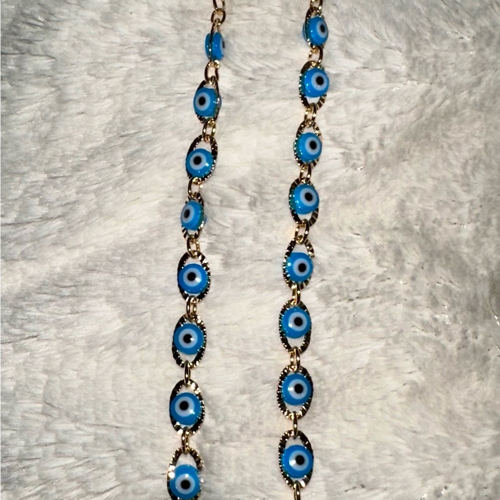 Evil Eye Gold Anklet